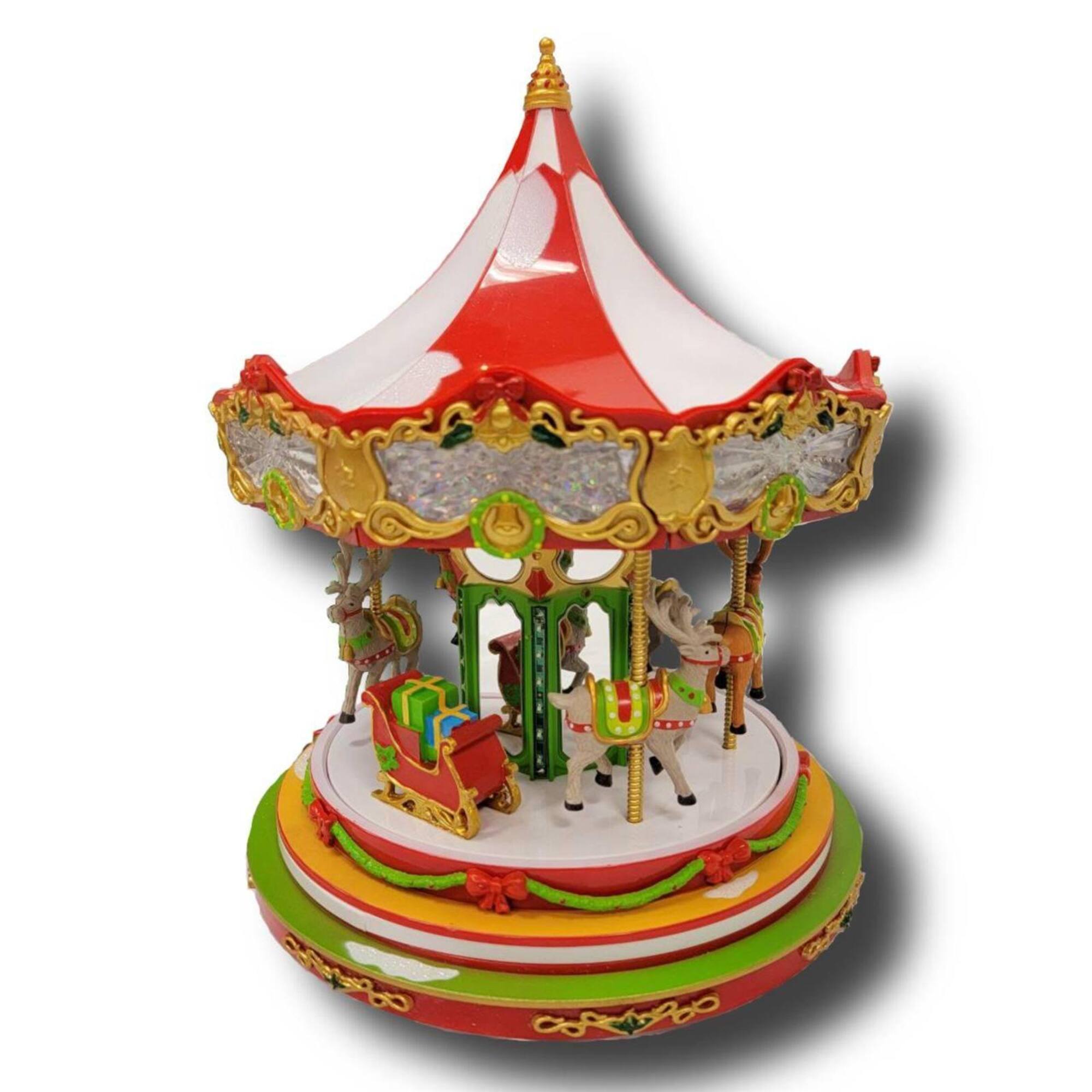 Wizardi Christmas Carousel Tabletop Decoration
